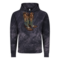 Cloud Black cowgirl boots Vintage Hoodie - RanaPortraitStore