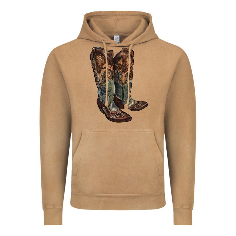 Cowgirl Boots Vintage Hoodie by RanaPortraitStore | Teevron