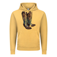 Vintage Mustard cowgirl boots Vintage Hoodie - RanaPortraitStore