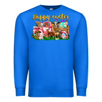 True Royal Happy Easter Animal Car Premium Sweatshirt - CowhideDigitalArt