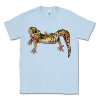 Dusty Blue Gecko Lizard Illustrations Classic Tee - LillyAllenDesigns