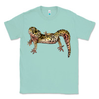 Seafoam Gecko Lizard Illustrations Classic Tee - LillyAllenDesigns