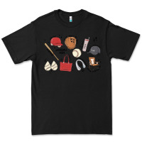 Black baseball mom Premium Tee - MaliasSmallBusiness