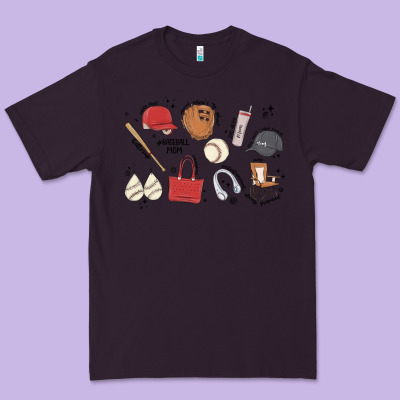 Baseball Mom Premium Tee Designed By Maliassmallbusiness
