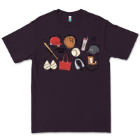 Plum baseball mom Premium Tee - MaliasSmallBusiness