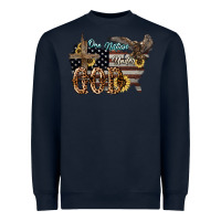 Navy One nation under god 4th of july Heavyweight Sweatshirt - HowdyJamesFarm
