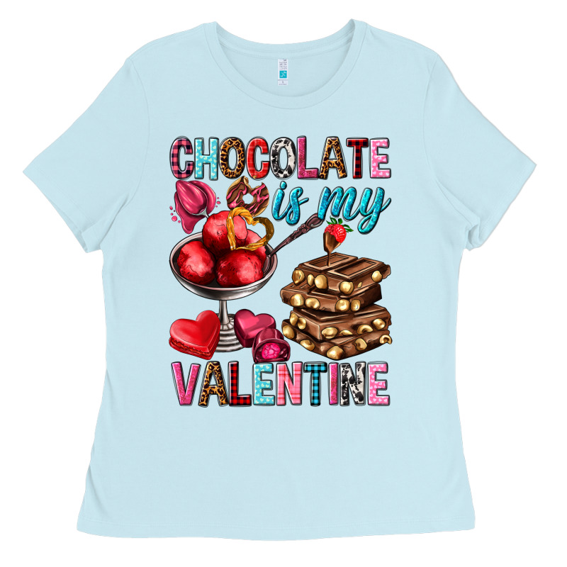 Chocolate Is My Valentine Ladies Tee by NancyCooperArtShop | Teevron