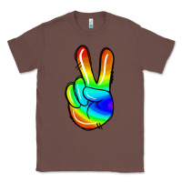 Chestnut rainbow peace sign Classic Tee - Jasminsmagicworld