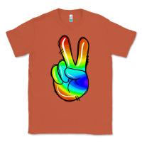 Copper rainbow peace sign Classic Tee - Jasminsmagicworld