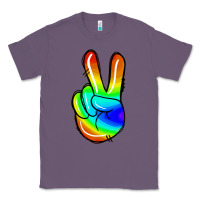Lavender rainbow peace sign Classic Tee - Jasminsmagicworld