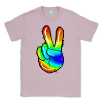 Lilac rainbow peace sign Classic Tee - Jasminsmagicworld