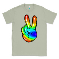 Matcha rainbow peace sign Classic Tee - Jasminsmagicworld