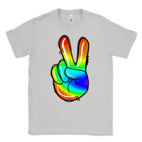 Moon Dust rainbow peace sign Classic Tee - Jasminsmagicworld