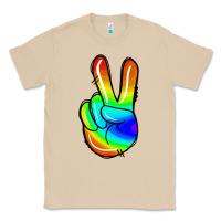 Mushroom rainbow peace sign Classic Tee - Jasminsmagicworld