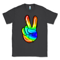 Smoke rainbow peace sign Classic Tee - Jasminsmagicworld
