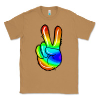 Toasted Coconut rainbow peace sign Classic Tee - Jasminsmagicworld