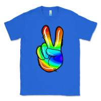 True Royal rainbow peace sign Classic Tee - Jasminsmagicworld