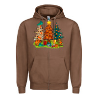Christmas Basketball Trees Bbs Zipper Hoodie | Teevron