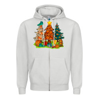 Dove Grey christmas basketball trees bbs Zipper Hoodie - BundleAndBundleShop