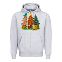 Heather Grey christmas basketball trees bbs Zipper Hoodie - BundleAndBundleShop