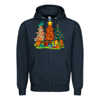 Navy christmas basketball trees bbs Zipper Hoodie - BundleAndBundleShop
