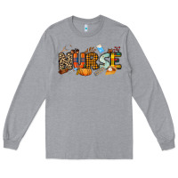 Heather Grey Fall Nurse Long Sleeve Tee - NancyCooperArtShop
