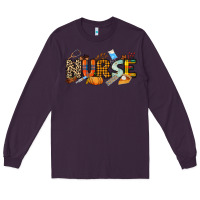 Plum Fall Nurse Long Sleeve Tee - NancyCooperArtShop