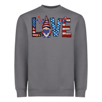 Storm 4th Of July love gnome Heavyweight Sweatshirt - HowdyJamesFarm