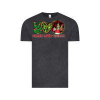 Vintage Black Peace Love Grinch Vintage Tee - Bettercallsaul
