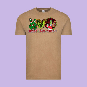 Peace Love Grinch Vintage Tee Designed By Bettercallsaul