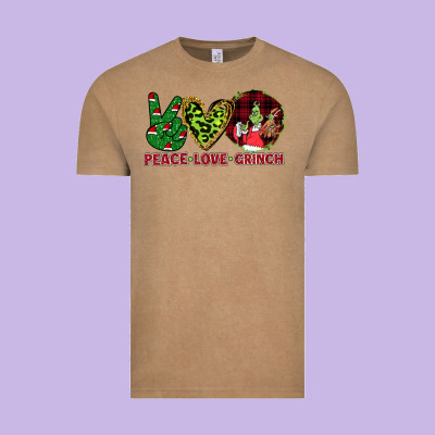 Peace Love Grinch Vintage Tee Designed By Bettercallsaul