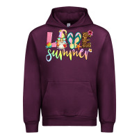 Mauve Wine love summer with gnome Urban Hoodie - Artiststas