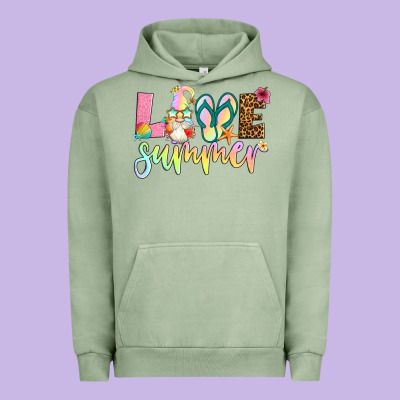Love Summer With Gnome Urban Hoodie Designed By Artiststas