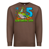 Chestnut Birthday Boy Frog Age 5 Premium Sweatshirt - LillyAllenDesigns