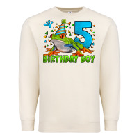 Sandshell Birthday Boy Frog Age 5 Premium Sweatshirt - LillyAllenDesigns
