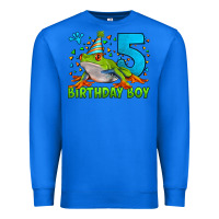 True Royal Birthday Boy Frog Age 5 Premium Sweatshirt - LillyAllenDesigns