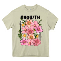 Mossy growth flower Heavy Core Tee - MaliasSmallBusiness