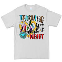 Dove Grey teaching is a work of heart Premium Tee - NancyCooperArtShop
