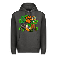 Charcoal Heather St. Patricks Dog Mom Premium Hoodie - FaDigitalArtStudio