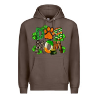 Coffee St. Patricks Dog Mom Premium Hoodie - FaDigitalArtStudio