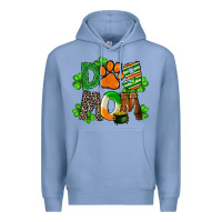 Colony Blue St. Patricks Dog Mom Premium Hoodie - FaDigitalArtStudio