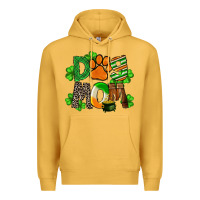 Mustard St. Patricks Dog Mom Premium Hoodie - FaDigitalArtStudio