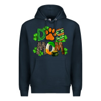 Navy St. Patricks Dog Mom Premium Hoodie - FaDigitalArtStudio