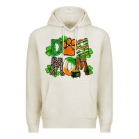 Oatmeal Heather St. Patricks Dog Mom Premium Hoodie - FaDigitalArtStudio