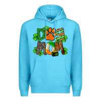 Ocean Blue St. Patricks Dog Mom Premium Hoodie - FaDigitalArtStudio