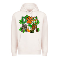 Pale Pink St. Patricks Dog Mom Premium Hoodie - FaDigitalArtStudio
