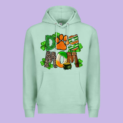 St. Patricks Dog Mom Premium Hoodie Designed By Fadigitalartstudio