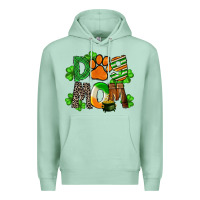 Seafoam St. Patricks Dog Mom Premium Hoodie - FaDigitalArtStudio