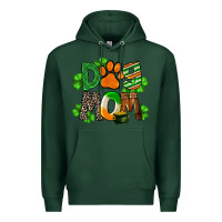 Sports Green St. Patricks Dog Mom Premium Hoodie - FaDigitalArtStudio
