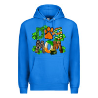 True Royal St. Patricks Dog Mom Premium Hoodie - FaDigitalArtStudio